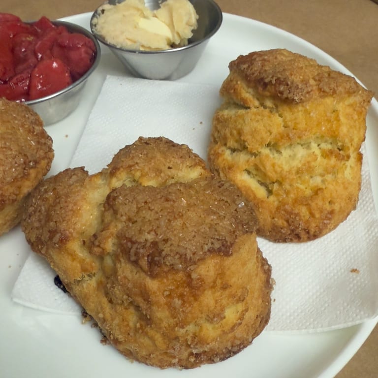 Scone Selection at Our Bistro