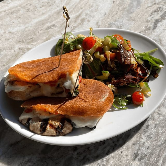 Grilled Chicken and Mozzarella Panini.