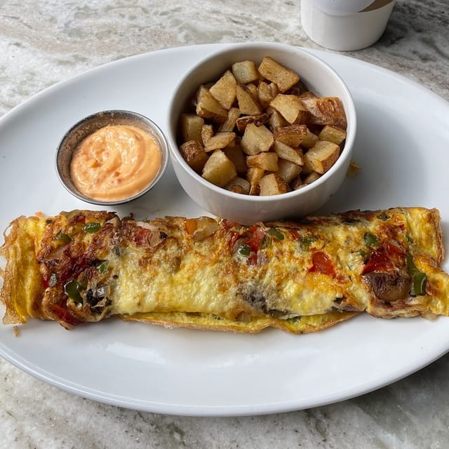 Veggie Omelet.