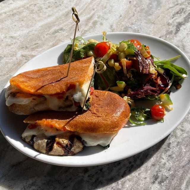 Grilled Chicken and Mozzarella Panini.